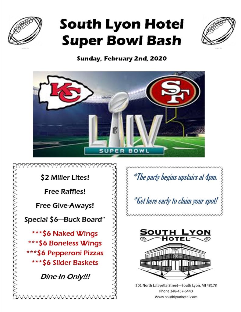 Super Bowl Party Flyer 2020 Super Bowl Party Flyer 2020