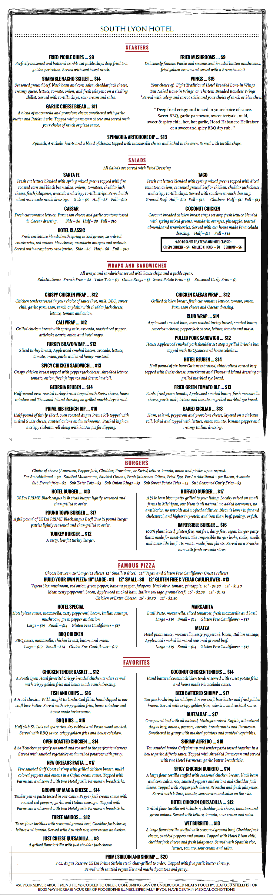 menu february